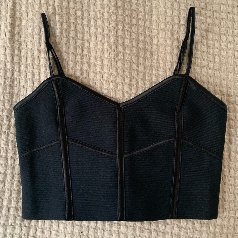 Lulus Black Corset Top